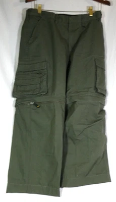 Boy Scouts Pants Youth 16 RELAXED Green Switchback Convertible BSA Uniform EUC - Image 1 of 4