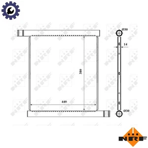 RADIATOR ENGINE COOLING 53857 FOR M132.930/910 1.0L OM660.950/951 0.8L 3cyl - Picture 1 of 9