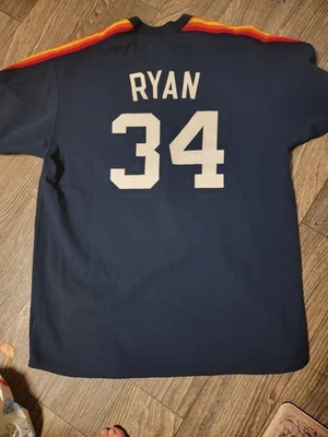 Camiseta deportiva Nolan Ryan Houston Astros Mitchell & Ness 1980 auténtica Cooperstown 3XL Foto 1 de 4