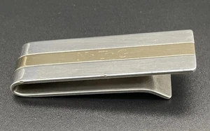 Tiffany Sterling Silver & 18k 750 Gold Money Clip - Picture 1 of 9
