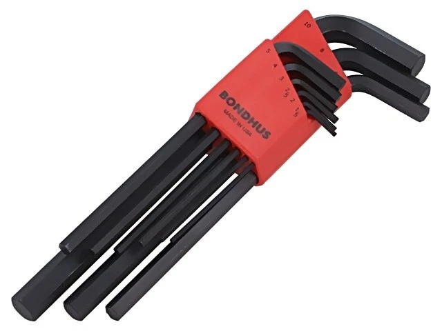 12199 Hex Key Set ProTanium®, Steel Long GorillaProof® BONDHUS - Image 1 of 1