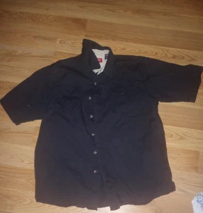 Herren Wrangler Button Down, Kragen Hemd Gr. L schwarz - Bild 1 von 4