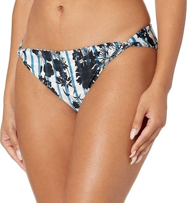 Parte inferior de bikini hipster para mujer Lucky Brand ~ tinta azul en la rejilla ~ XS NUEVO CON ETIQUETAS Foto 1 de 4