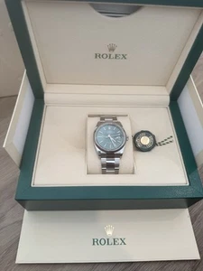 Rolex Datejust 36 NEW 2024 Mint Green Dial Stainless Steel 126200 Oyster Band - Picture 1 of 14