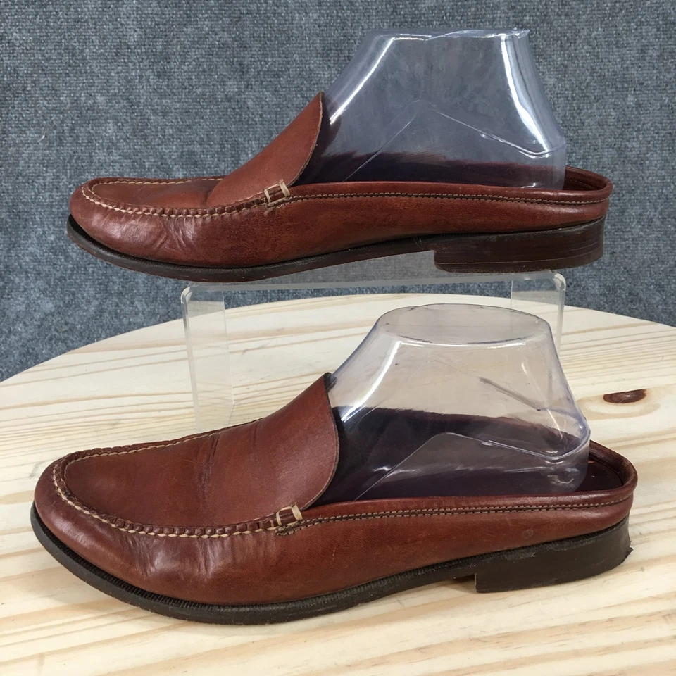 Zapatos Cole Haan para mujer 10 B informales sin cordones sin usar, en caja, mocasines de mula de cuero marrón Foto 1 de 4