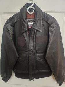 Leder Bomberjacke A-2 Flieger Flight 40S Military AF USA Flieger 🔥 Super  - Bild 1 von 11