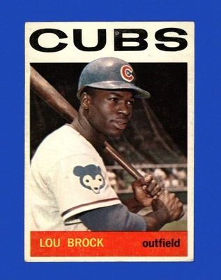 1964 Topps Set-Break #29 Lou Brock en muy buen estado-en muy buen estado *GMCARDS* Foto 1 de 2