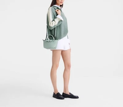 LONGCHAMP Le Pliage Xtra XS Handbag Pale Blue Orig. $520 NEW - Image 1 of 4