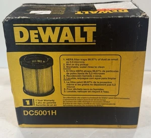 Filtro DeWALT HEPA DC5001H repuesto para aspiradora DC500 - Imagen 1 de 3