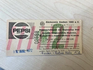 Eintrittskarte Ticket Regionalliga West 1972/73 Alemannia Aachen Fortuna Köln - Bild 1 von 2