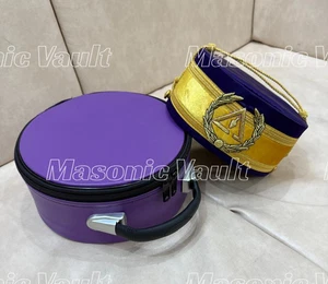 Masonic Royal & Select Master Hand Embroidered Crown With Case All Sizes Availab - Picture 1 of 5