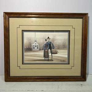 Rare Vintage Patricia. P. Buckley Moss Print - Signed, Framed. Church 730/1000 - Picture 1 of 5