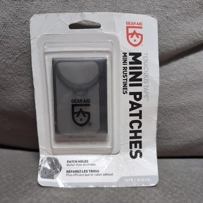 Gear Aid Tenacious Tape Mini Patches Black & Clear 1.5"x 2.5" Nylon Gear Patches - Image 1 of 3