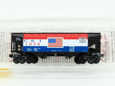 N Scale Micro-Trains MTL 55430 C&I Cambria & Indiana 2-Bay Open Hopper #1976 - Image 1 of 4