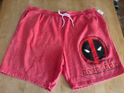 Pantalones Cortos Marvel Deadpool Para Hombre 3XL Pantalones Cortos de Salón Nuevos Con Etiqueta Foto 1 de 4