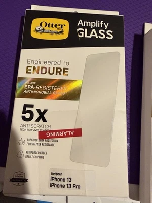 Nuevo Otterbox Amplify Glass para iPhone 13 y 13 Pro Foto 1 de 3