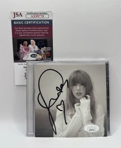 LONG SIG HEART Taylor Swift Signed The Tortured Poets Department CD JSA COA ! - Picture 1 of 3