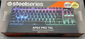 SteelSeries Apex PRO TKL 2023 Wired Gaming Keyboard 64856 Black Omnipoint SEALED - Afbeelding 1 van 3