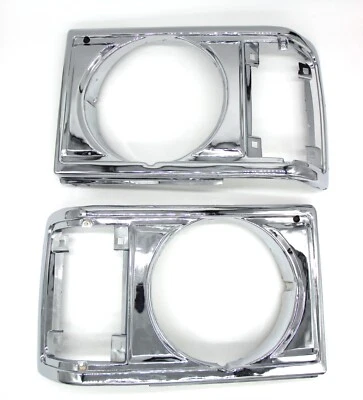Apto para Toyota 1981-87 Land Cruiser FJ60 faro puerta luz estuche cromo diestro izquierdo Foto 1 de 4