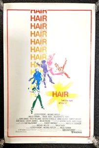 NEVER FOLDED! 1979 HAIR Original One Sheet Poster 27x41 John Savage ROCK MUSICAL - Picture 1 of 11