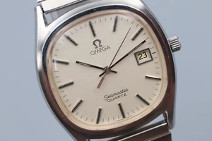 [Near MINT] Vintage Omega Seamaster Cal.1342 Push Crown Quartz Men's Watch JAPAN - Picture 1 of 13