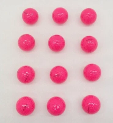 Lote de 12 bolas de golfe nitro rosa branco para fora TF - Imagem 1 de 4