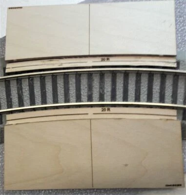 S Scale Roadway RAMPS only for AF 20R (Lionel) FasTrack curved grade crossing. - Image 1 of 4