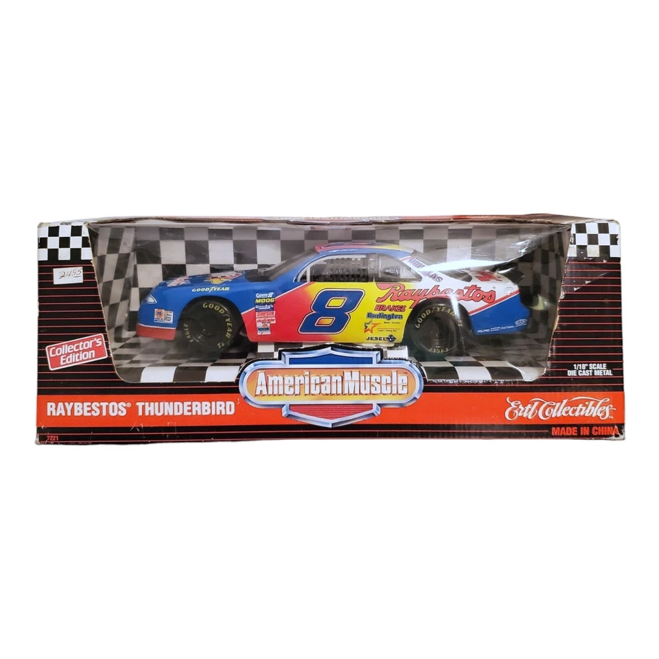 Jeff Burton #8 Raybestos 1995 Ford Thunderbird 1:18 coche diecast vintage Ertl Foto 1 de 4