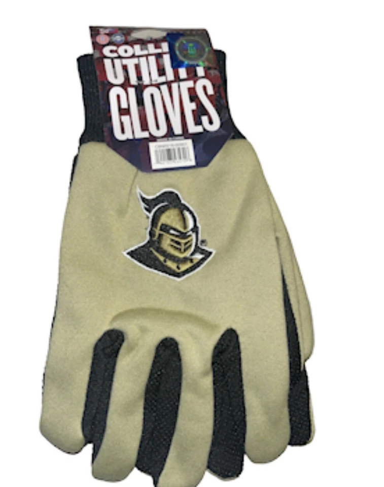 NCAA UCF 骑士手套,金色和黑色 — 第 1/1 张图片