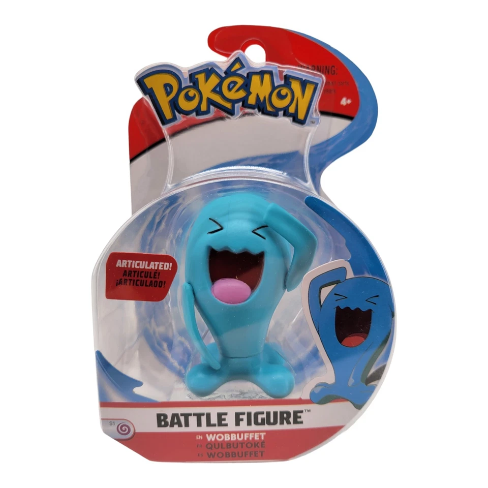 Pokemon Wobbuffet Battle Figure Articulated 2018 Wicked Cool Toys