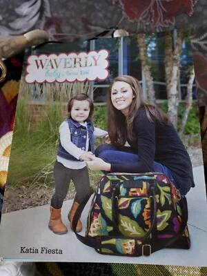 New Waverly Diaper Bag Floral Katia Fiesta Huge Includes Pad Cover, Wallet  - Image 1 of 4