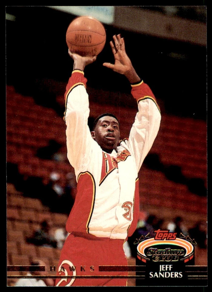 1992-93 Stadium Club Jeff Sanders Atlanta Hawks #336 - Image 1 of 2