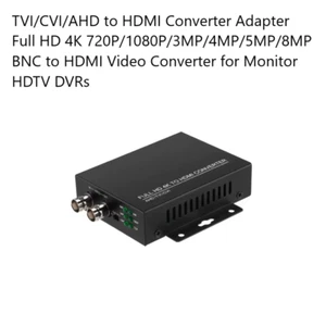 BNC to HDMI Video Converter TVI/CVI/AHD to HDMI Converter Adapter Full HD 4K 8MP - Picture 1 of 8