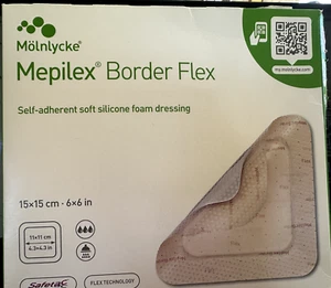 💥Mepilex Border Flex Lite 6 x 6 inch silicone foam dressing 5 in box - Picture 1 of 1