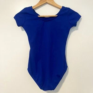Capezio Girls Gymnastic One Piece Leotard Size Large Royal Blue - Picture 1 of 4