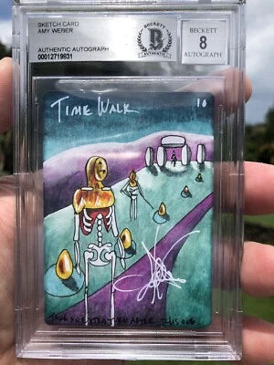 TIME WALK, ARTIST SKETCH, MAGIC MTG, POWER 9, AMY WEBER, BAS 8! - Bild 1 von 3