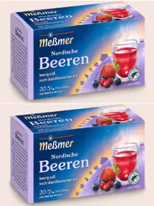 NORDIC BERRIES FRUIT TEA 2x 20 Tea Bags by MESSMER UK Seller HERBAL TEA - Picture 1 of 1