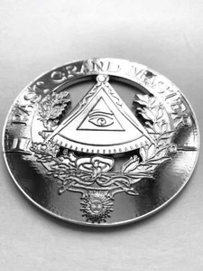 Masonic Past  Grand Master Chrome Emblem - Picture 1 of 1