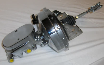 Cilindro maestro y soporte cromo 1968-79 Nova 8" freno eléctrico techo plano Foto 1 de 4