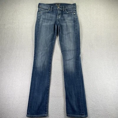 Pantalones de mezclilla Citizens of Humanity para mujer 25 Ava rectos tiro bajo elásticos hechos en EE. UU. Foto 1 de 4