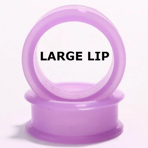 PAIR-LARGE FLARE SOFT Silicone Ear Skins-Ear Gauges-Soft Ear plugs-Ear Tunnels - Image 1 of 4