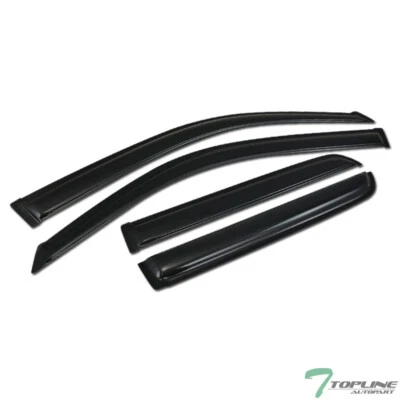 Topline For 2003-2009 Toyota 4Runner Sun Rain Guard Vent Shade Window Visors 4pc - Image 1 of 4