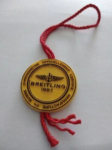 Vintage BREITLING CHRONOMAT Stainless Steel Hangtag Showcase Tag AB011012/B967 - Imagen 1 de 2