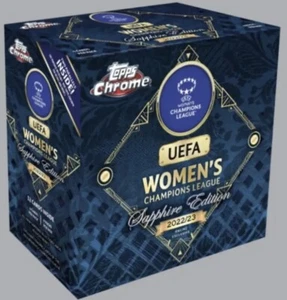 2022-23 Topps UEFA Femmes Ligue des Champions Chrome Sapphire Boite Cartes - Picture 1 of 1
