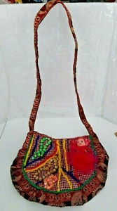 VINTAGE HANDBAG PURSE HANDMADE BEADS YARN VERY CUTE! - Picture 1 of 10