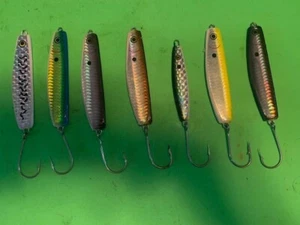 SET OF 7 HADDOCK JIG-N-SPOON LURES FOR FRESHWATER AND SALTWATER SPECIES SWEEEET - Picture 1 of 10