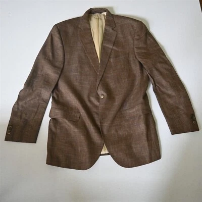 Casaco esportivo Jack Victor 44L marrom bambu tecido cobertor masculino blazer terno - Imagem 1 de 4