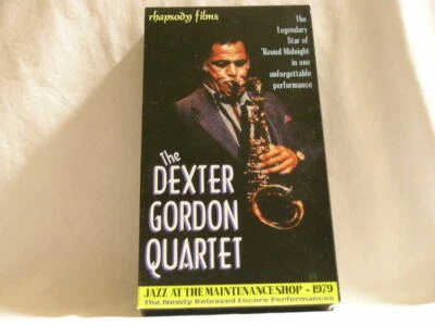DEXTER GORDON Quartet 1979 George Cables Rufus Reid Eddie Gladden VHS tape - Image 1 of 3