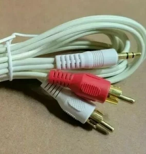 (1 Qty) Audio Cable 3.5mm Stereo Male to 2 RCA Plugs - Picture 1 of 2