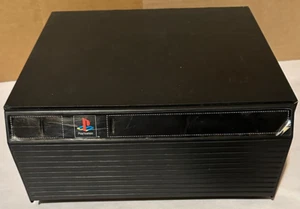 De colección PS1 Sony Playstation 30-Juegos Caja de Almacenamiento Soporte Cajón Gabinete Negro - Imagen 1 de 11